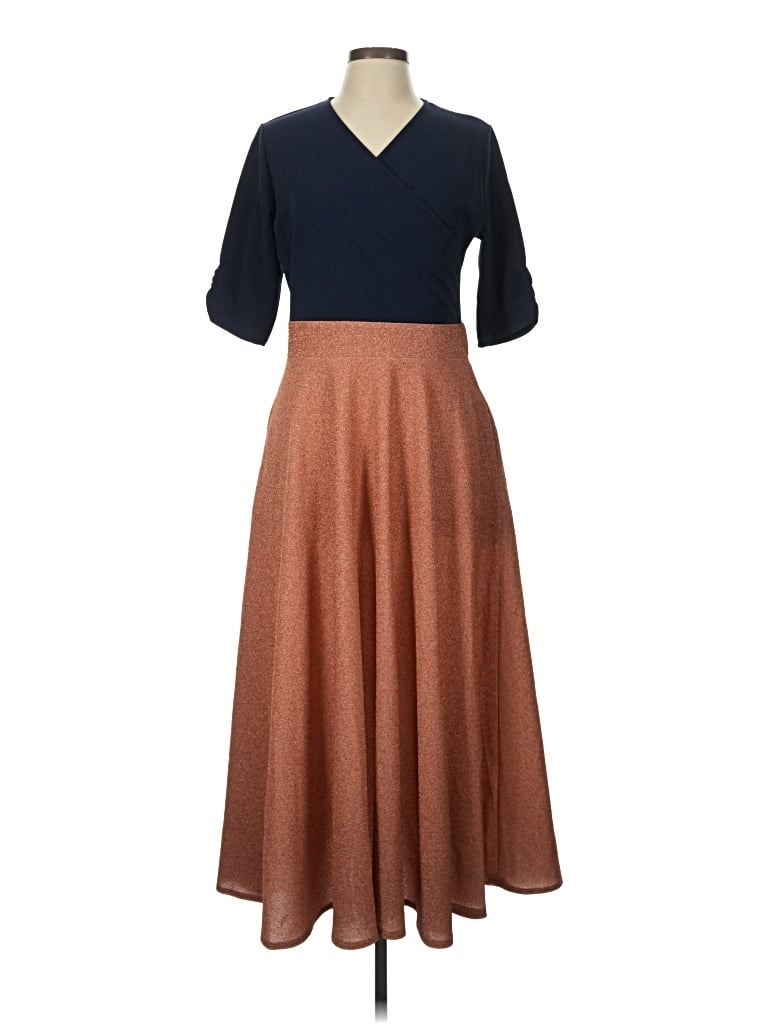 Pre-owned Genesis Casual Dress In Brown