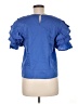 Harshman 100% Cotton Blue Short Sleeve Top Size M - photo 2