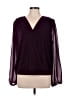 Boston Proper Burgundy Long Sleeve Blouse Size L - photo 1