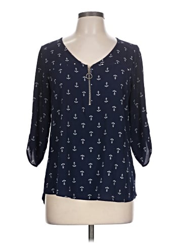 Tempted 3/4 Sleeve Blouse (view 1)