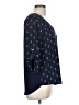 Tempted Blue 3/4 Sleeve Blouse Size L - photo 4
