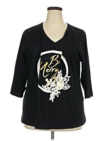 St. John's Bay 3/4 Sleeve T-Shirt (view 1)