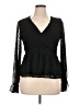 Missguided 100% Polyester Black Long Sleeve Blouse Size 14 - photo 1