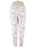 Marla Wynne Floral White Active Pants Size 16 - photo 1