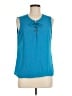 Violet & Claire 100% Polyester Blue Sleeveless Blouse Size M - photo 1