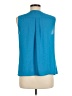 Violet & Claire 100% Polyester Blue Sleeveless Blouse Size M - photo 2