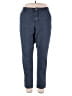 Avenue Chevron-herringbone Blue Jeans Size 18 - photo 1