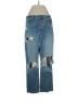 Forever 21 100% Cotton Hearts Blue Jeans Size 27 waist - photo 1