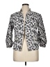 St. John Print Gray Jacket Size 14 - photo 1