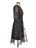Max Studio Paisley Black Casual Dress Size S - photo 4