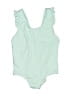 Eberjey Solid Green One Piece Swimsuit Size 8 - photo 1