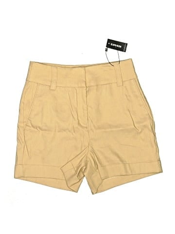 Express Outlet Khaki Shorts (view 1)