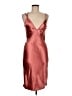 Express 100% Polyester Metallic Burgundy Cocktail Dress Size 6 - photo 1