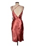 Express 100% Polyester Metallic Burgundy Cocktail Dress Size 6 - photo 2