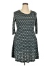 Maison Jules Argyle Teal Casual Dress Size XL - photo 1