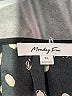 Monday Fun Polka Dots Black Short Sleeve Blouse Size XL - photo 7