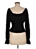 Pieces Black Long Sleeve T-Shirt Size M - photo 2