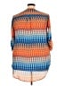 Cato 100% Polyester Print Orange 3/4 Sleeve Blouse Size 18 - photo 2