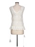 BCBGeneration 100% Cotton Ivory Sleeveless Blouse Size L - photo 2