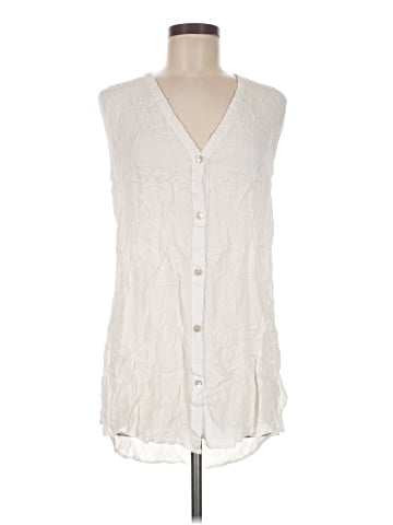 On The Road... Sleeveless Button-Down Shirt (view 1)