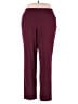 Roz & Ali Solid Burgundy Active Pants Size 16 - photo 1