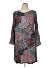 MSK Print Gray Casual Dress Size 1X - photo 1