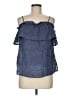 Splendid Blue Sleeveless Blouse Size M - photo 1