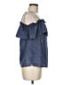 Splendid Blue Sleeveless Blouse Size M - photo 4