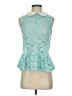 Chloe K Teal Sleeveless Blouse Size S - photo 1
