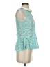 Chloe K Teal Sleeveless Blouse Size S - photo 4