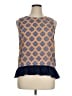 Creative Commune 100% Polyester Blue Sleeveless Blouse Size XL - photo 1