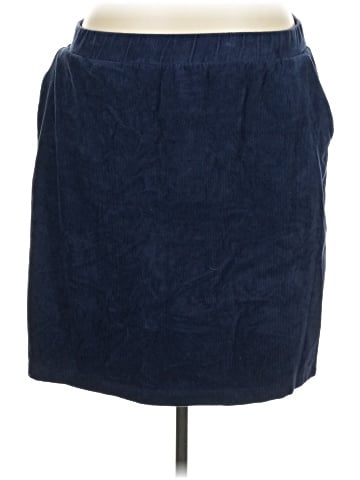 Lands' End Denim Skirt (view 1)