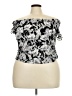 Belle + Sky Black Short Sleeve Top Size XL - photo 1