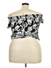 Belle + Sky Black Short Sleeve Top Size XL - photo 2