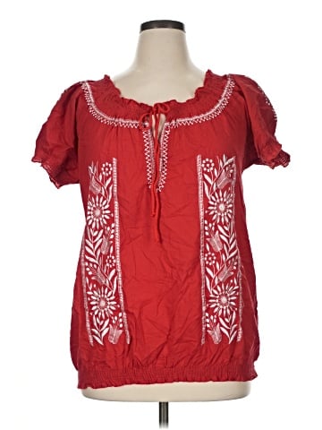 Jennifer & Grace Short Sleeve Blouse (view 1)