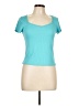 YMI Teal Short Sleeve Top Size L - photo 1