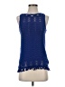 Lilly Pulitzer 100% Polyester Blue Sleeveless Blouse Size S - photo 1