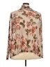 PIPHANY Floral Tan Long Sleeve Blouse Size 3X - photo 1