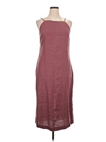 Madewell Goldie Midi Slip Dress in 100% Linen (view 1)