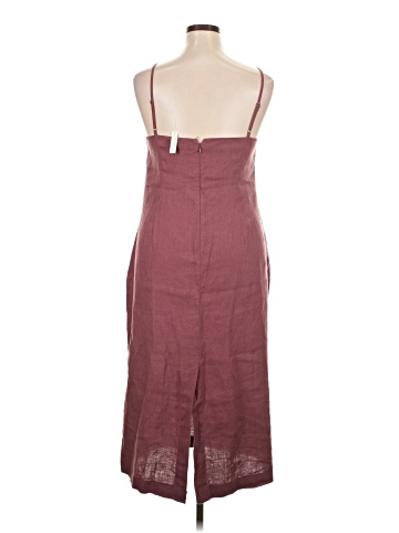 Madewell Goldie Midi Slip Dress in 100% Linen (view 2)