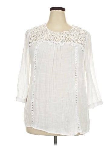 Figueroa & Flower 3/4 Sleeve Blouse (view 1)