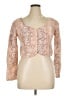 Guess 100% Linen Pink Long Sleeve Blouse Size XL - photo 1