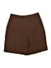 Theory Solid Brown Shorts Size 4 - photo 2