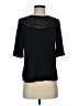 Milly Black 3/4 Sleeve Silk Top Size 2 - photo 1