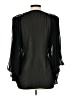 Collective Concepts 100% Polyester Black 3/4 Sleeve Blouse Size L - photo 2
