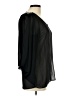 Collective Concepts 100% Polyester Black 3/4 Sleeve Blouse Size L - photo 4