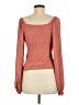 Lulus Brown Long Sleeve Top Size M - photo 2