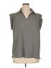 Pleione 100% Polyester Houndstooth Gray Sleeveless Blouse Size XL - photo 1