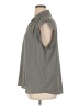 Pleione 100% Polyester Houndstooth Gray Sleeveless Blouse Size XL - photo 5