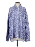 STAUD Print Blue Long Sleeve Blouse Size S - photo 1